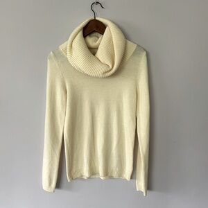 Gap Women’s Cowl Neck Sweater, Like New, Cream, Size M